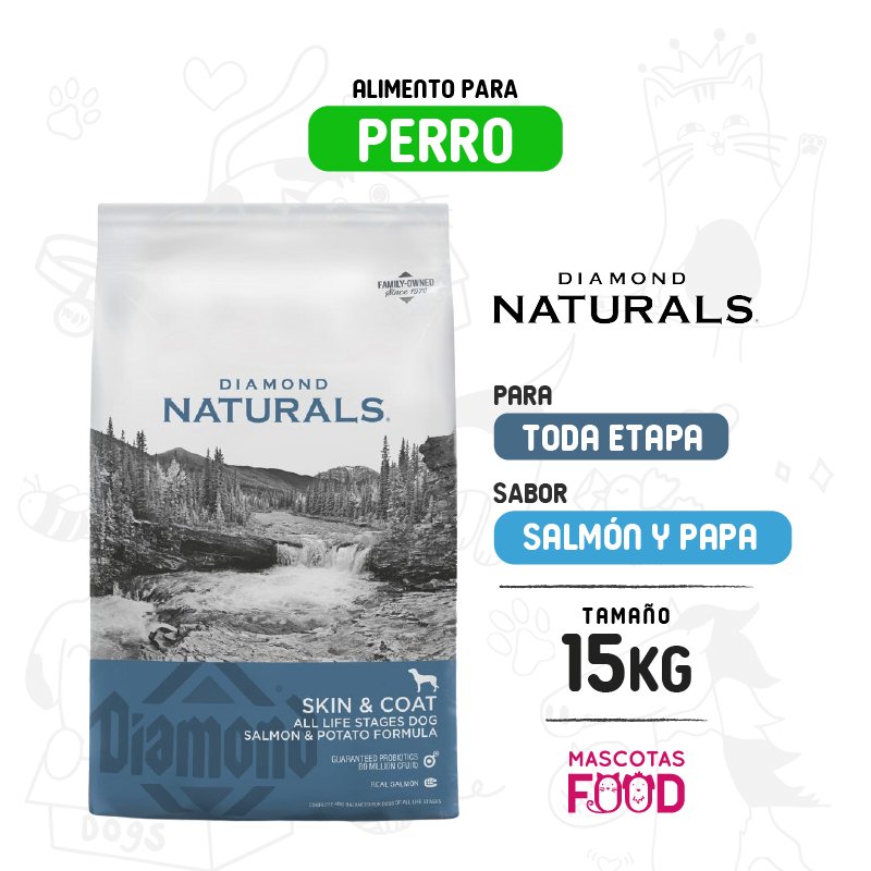 Diamond Naturals para Perros Cuidado de piel y pelaje 2 KG
