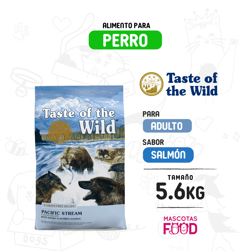 Taste of the Wild Pacific Stream para Perro sabor Salmón 5.6 KG