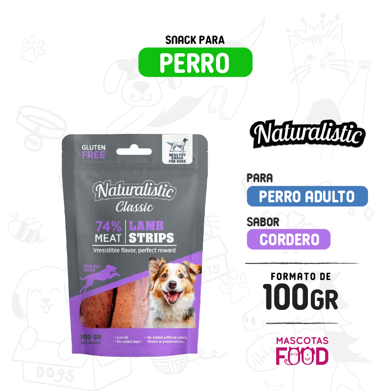 Naturalistic para Perro sabor Cordero 100grs.