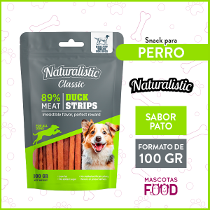 Snack para Perro Naturalistic sabor Pato 100grs.