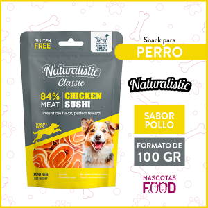 Snack para Perro Naturalistic sabor Pollo 100grs.