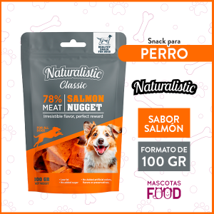 Snack para Perro Naturalistic sabor Salmón 100grs.