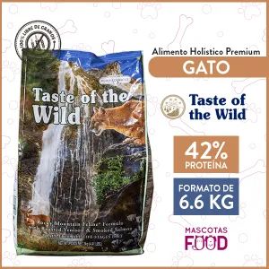 Alimento Gato Libre de Granos Taste of the Wild Rocky Mountain Venado y Salmón 6.6 KG