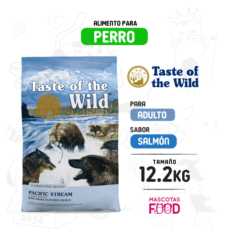 Taste of the Wild Pacific Stream para Perro sabor Salmón 12.2 KG