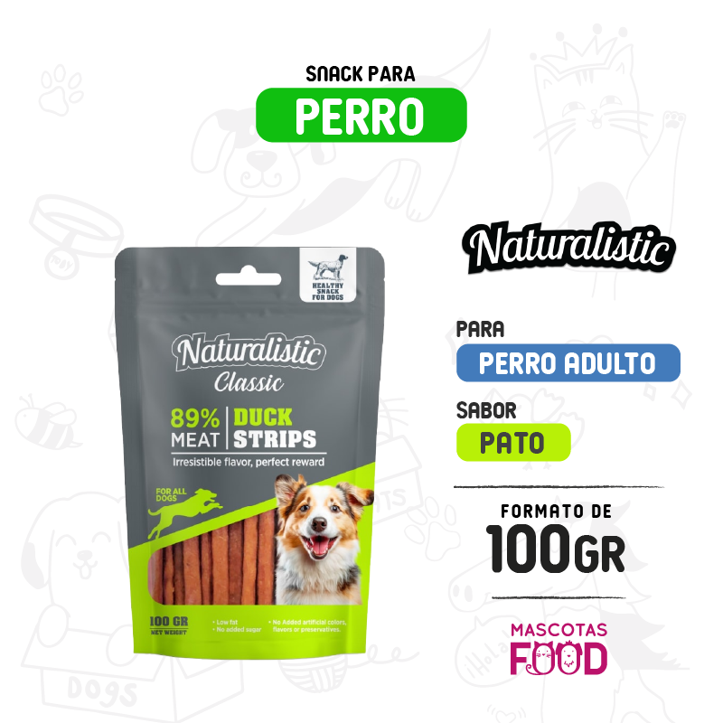 Naturalistic para Perro sabor Pato 100grs.