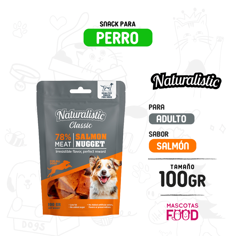 Snack para Perro Naturalistic sabor Salmón 100 GR