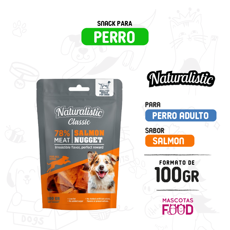 Naturalistic para Perro sabor Salmón 100grs.