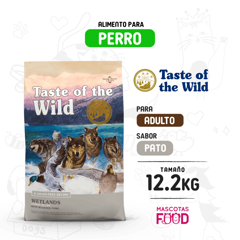 Taste of the Wild Wetlands Canine para Perro sabor Pato 12.2 KG 1 Taste of the Wild Wetlands Canine para Perro sabor Pato 12.2 KG