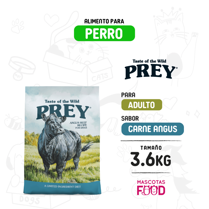 Taste of the Wild PREY para Perro sabor Carne angus 3.6 KG 1 Taste of the Wild PREY para Perro sabor Carne angus 3.6 KG