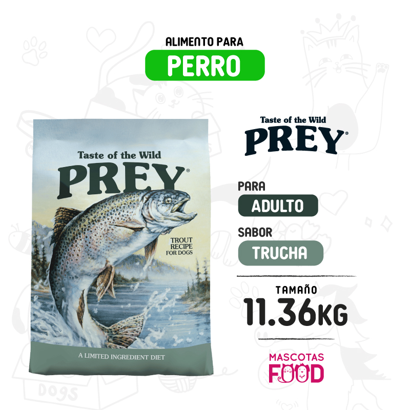 Taste of the Wild PREY para Perro sabor Trucha 11.36 KG