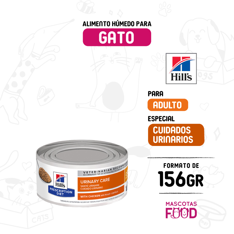 Alimento húmedo Hills para Gato Cuidados Urinarios C/D 156 GR