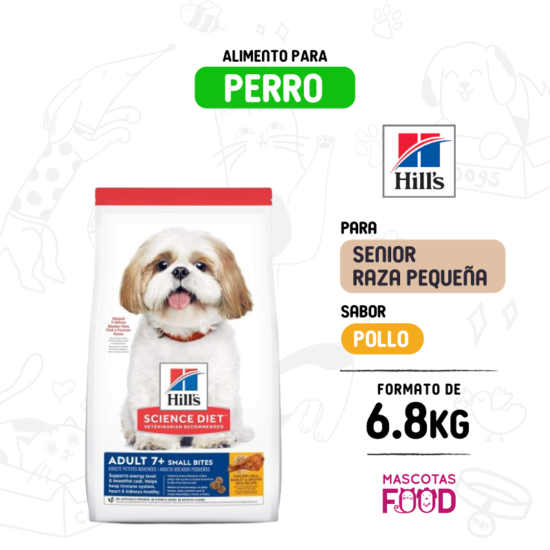 Hills para Perro senior raza pequeña sabor Pollo 6.8 KG 1 Hills para Perro senior raza pequeña sabor Pollo 6.8 KG