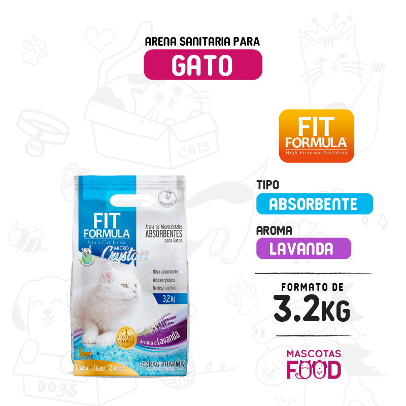 Arena Absorbente Micro Cristales FIT Formula 3.2 KG