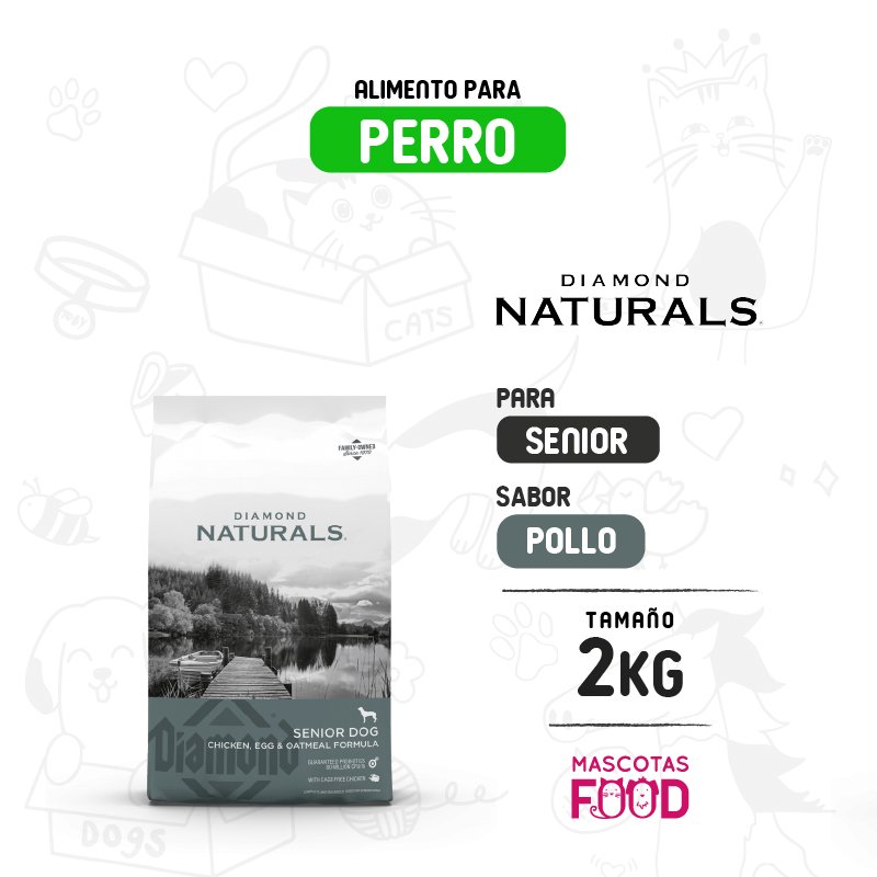 Diamond Naturals para Perro Senior 2 KG