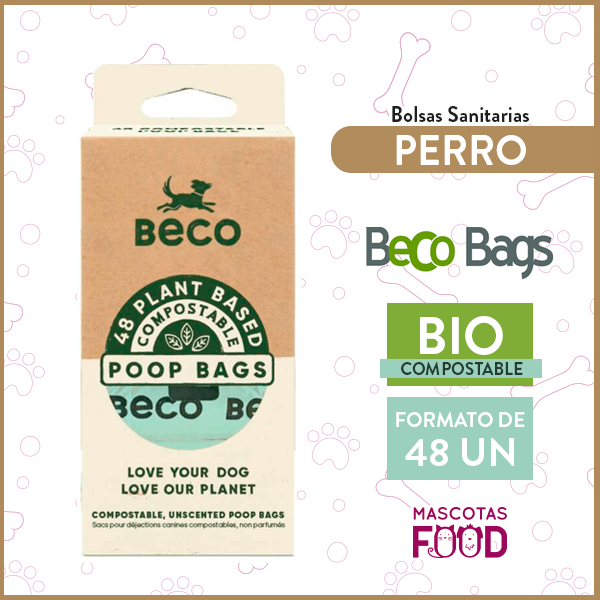 Bolsas compostables a base de plantas Beco Bags 48 Unidades