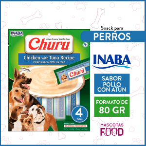 Snack para Perros INABA CHURU Sabor Pollo con Atún 80GRS.