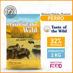 Alimento Perro Adulto Taste of the Wild High Prairie Sabor Bisonte 2 KG