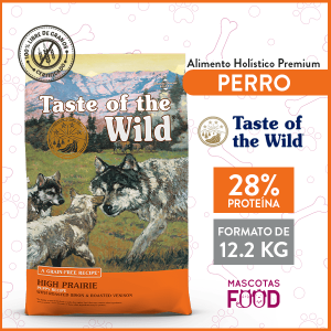 Alimento Cachorro Taste of the Wild High Prairie Sabor Venado y Bisonte 12.2 KG