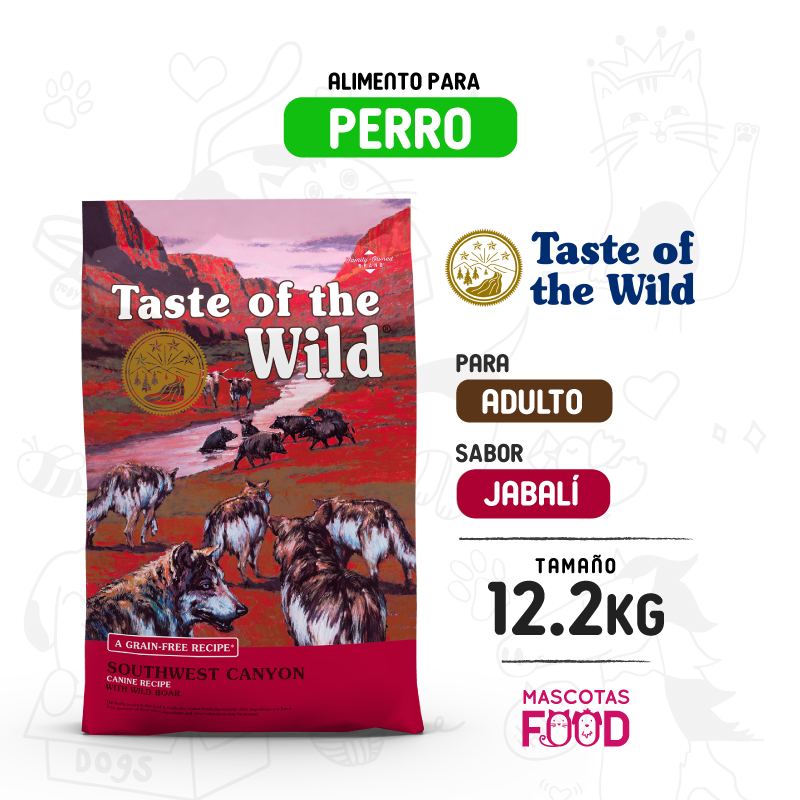 Taste of the Wild Southwest Canyon para Perro sabor Jabalí 12.2 KG