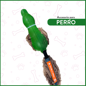 Juguete para perro Pato Push to mute Verde GiGwi