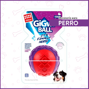 Pelota Squeaker para perros tamaño L GiGwi