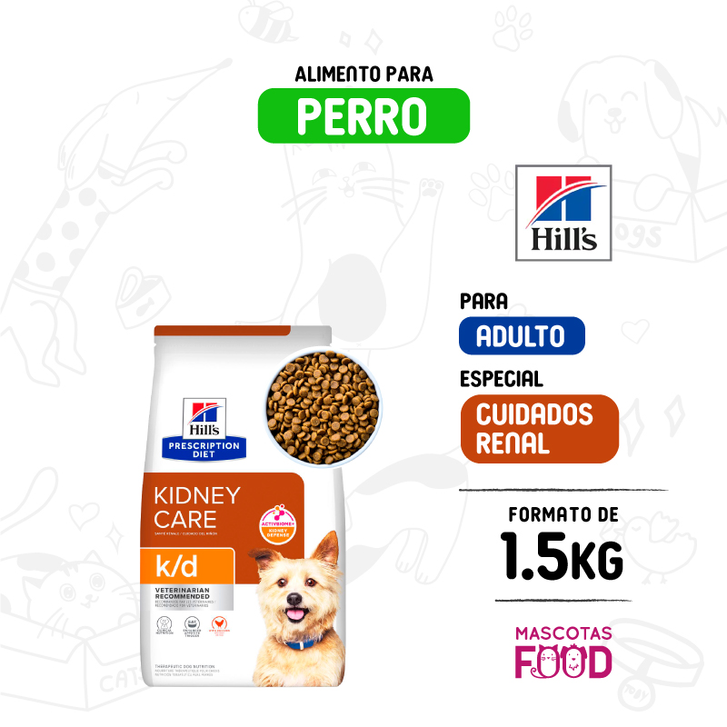Hills para Perro Cuidado renal K/D 1.5 KG