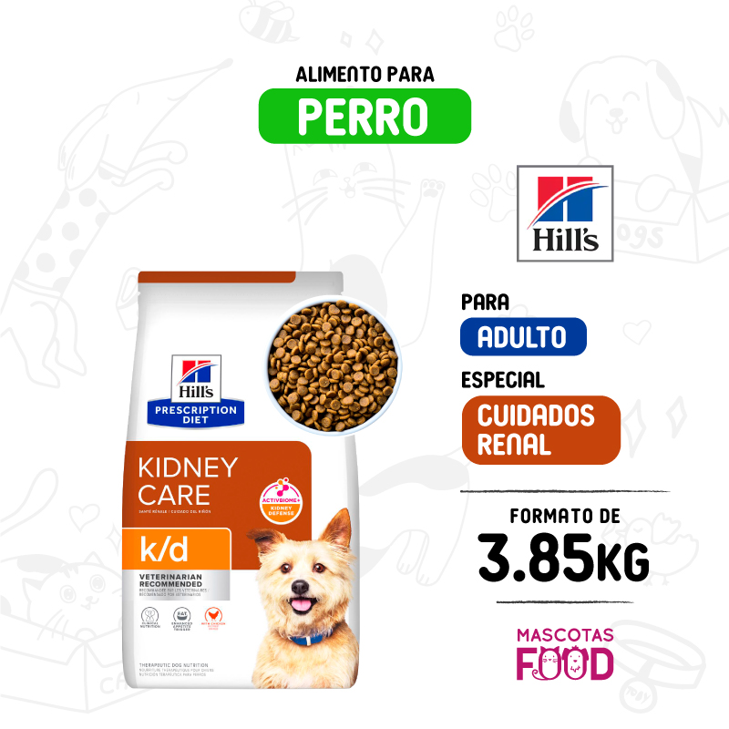 Hills para Perro Cuidado renal K/D 3.85 KG