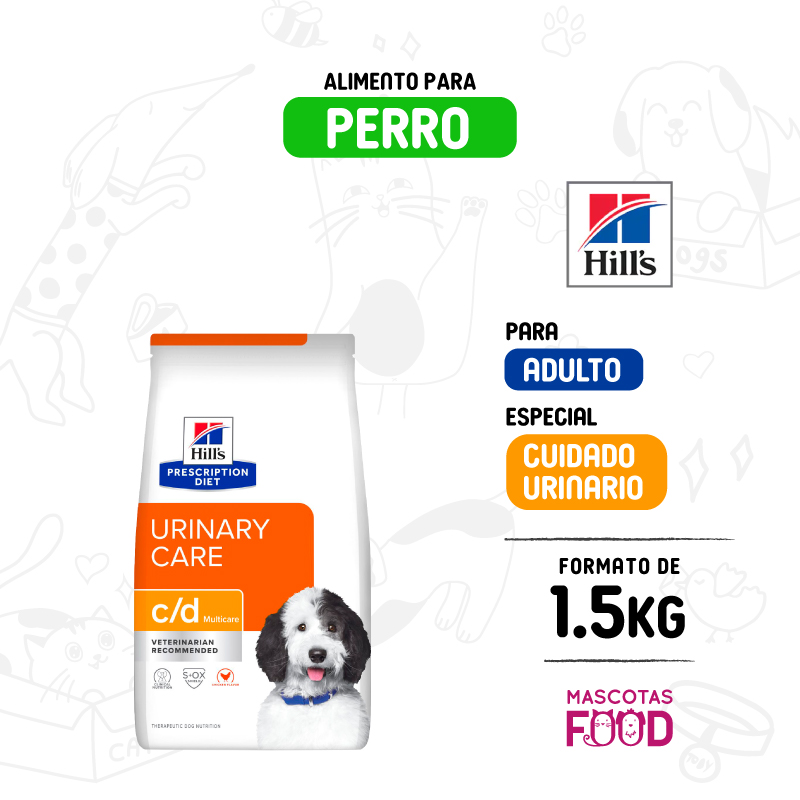 Hills para Perro Cuidado urinario C/D 1.5 KG