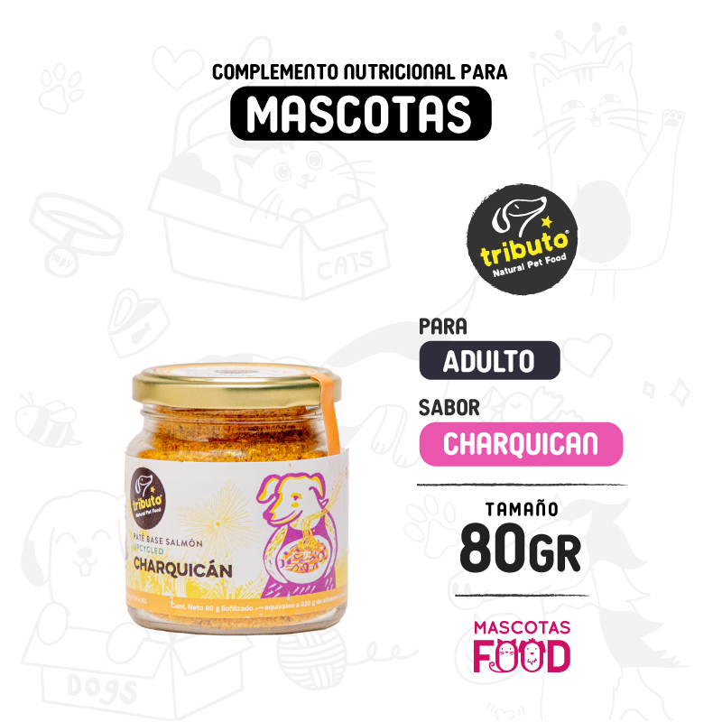 Pate liofilizado Tributo Charquican 80 GR