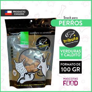 Snack para perros liofilizados Verduras y Caldito Tributo 100GR.