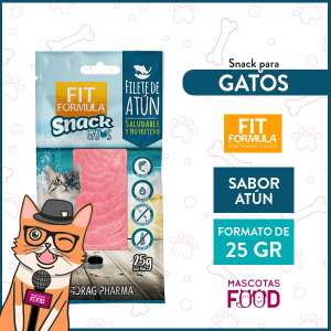 Snack Fit Formula para Gatos Filete de Atún 25 grs.