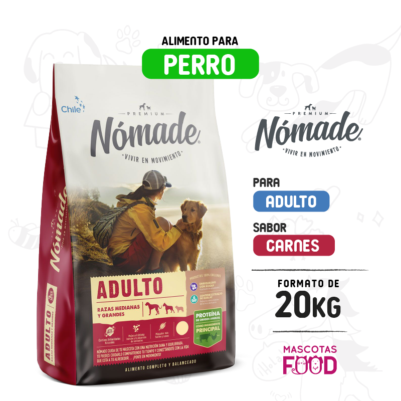 Nomade Adulto razas medianas y grandes 20 KG
