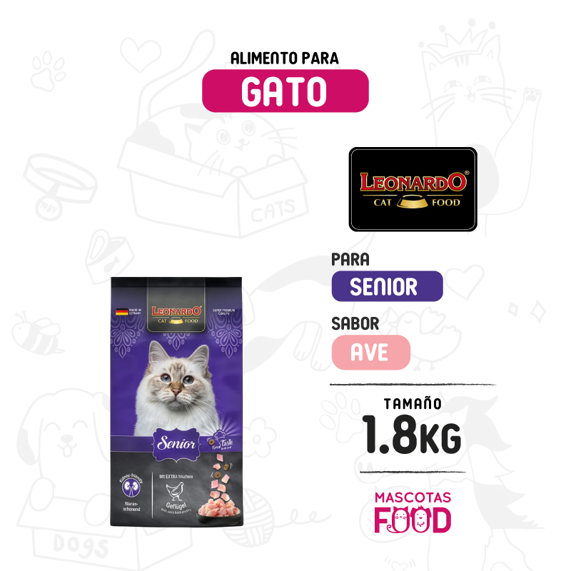 Leonardo para Gato senior 1.8 KG