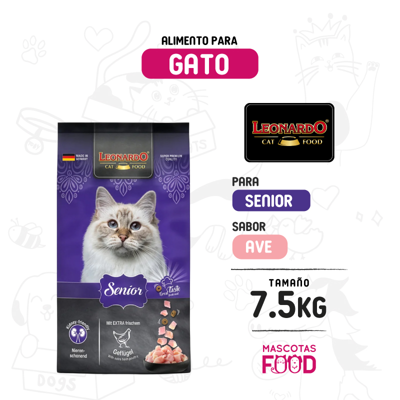 Leonardo para Gato senior 7.5 KG