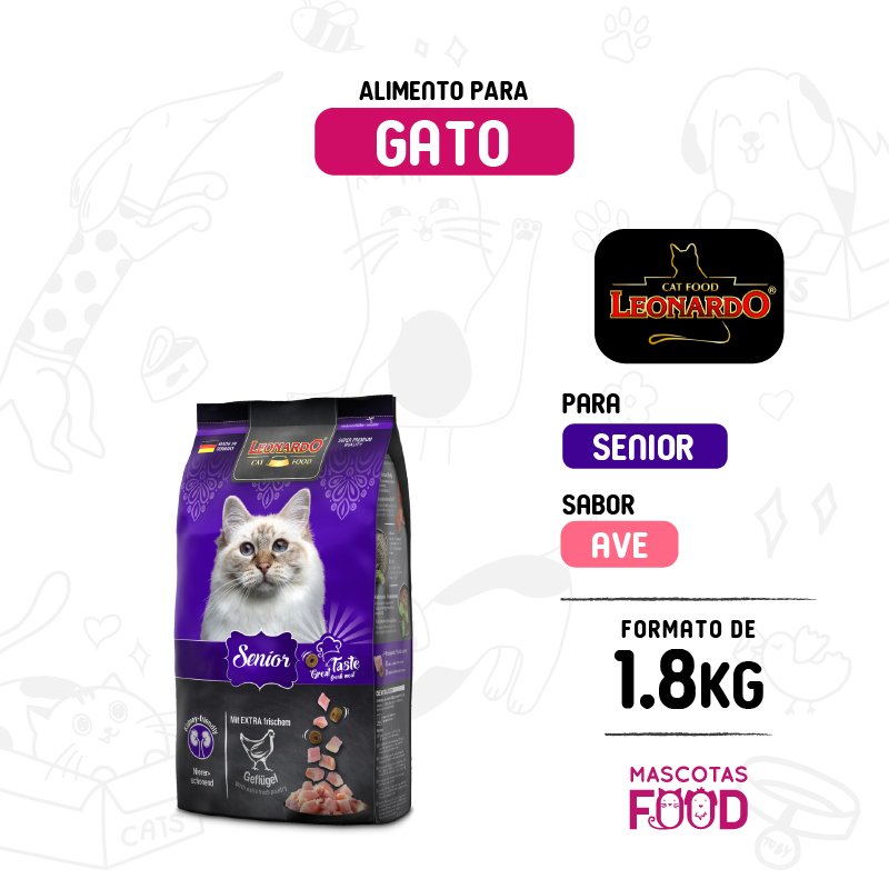 Leonardo para Gato Senior 1.8 KG