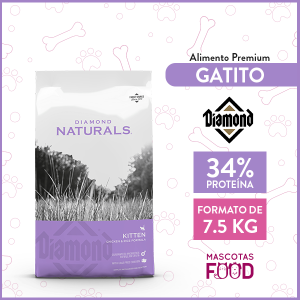 Alimento Gatitos Cachorros y Gatas Lactantes Diamond Naturals 7.5KG