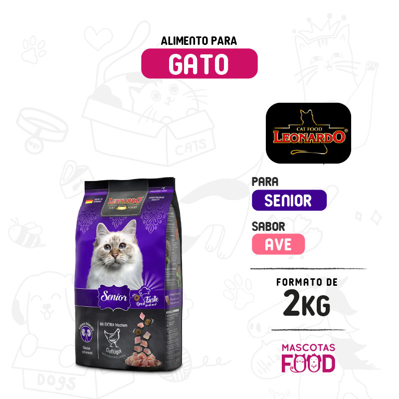 Leonardo para Gato Senior 2 KG