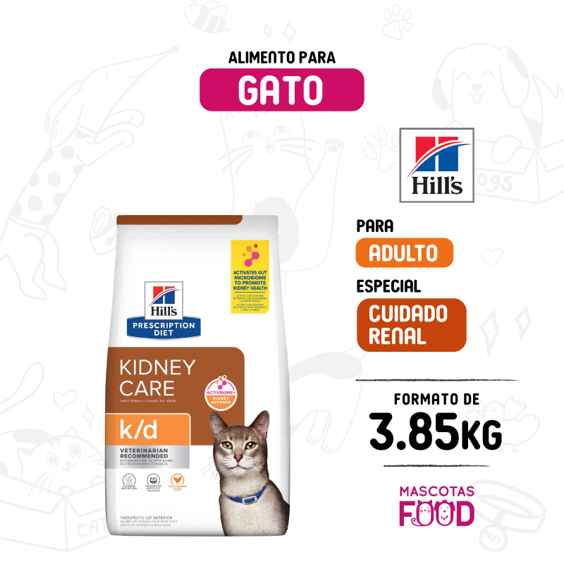 Hills para Gato Cuidado renal K/D 3.85 KG