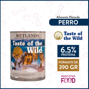 Alimento húmedo para Perro Adulto Taste of the Wild Sabor Pato 390grs.