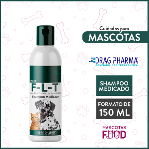 Shampoo Medicado FLT para perros y gatos Drag Pharma 150 ml