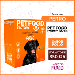 Galletas para Perros Petfood Factory Sabor Pollo 350 GR.