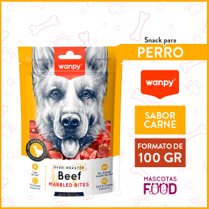 Snack para perros Wanpy Sabor Vacuno 100GR.