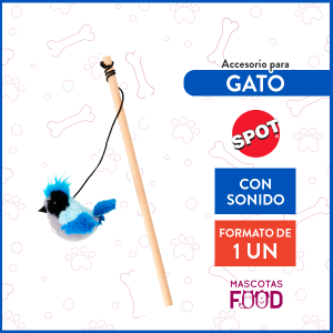 Juguete interactivo con sonido y Catnip Pajaro Spot 1 UN