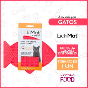Lickimat para Gatos modelo pescado rojo Casper 1 UN