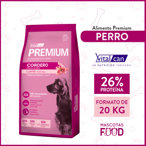 Alimento Perro Adulto VitalCan Sabor Cordero 20 KG