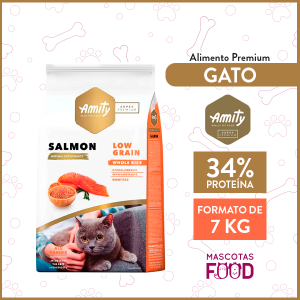 Alimento para Gato Adulto Amity Sabor Salmon 7 KG