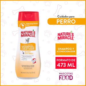 Shampoo y acondicionador para Perro Nature's Miracle Olor Miel 473ml