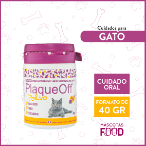 Cuidado Oral para gatos PlaqueOff® en polvo ProDen 40 GR