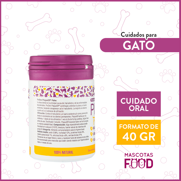 Cuidado Oral para gatos PlaqueOff en polvo 40 GR 2 Cuidado Oral para gatos PlaqueOff en polvo 40 GR - Imagen 2