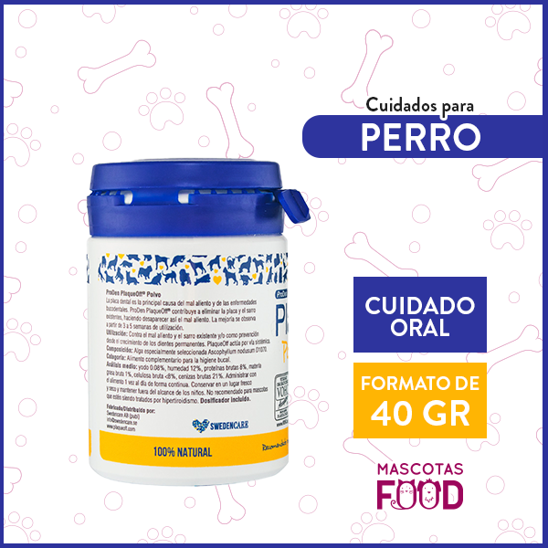 Cuidado Oral para Perros PlaqueOff en polvo 40 GR 2 Cuidado Oral para Perros PlaqueOff en polvo 40 GR - Imagen 2
